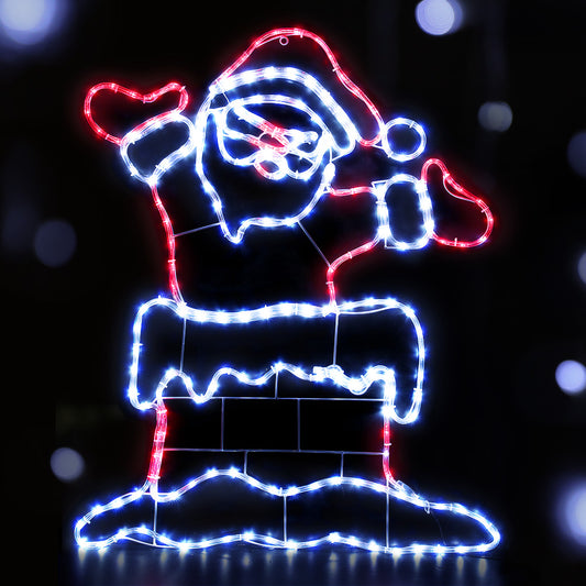 Jingle Jollys 1M Santa Motif Christmas Lights