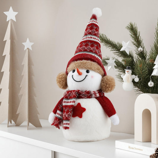 Jingle Jollys 35cm Christmas Snowman Handicraft Ornament