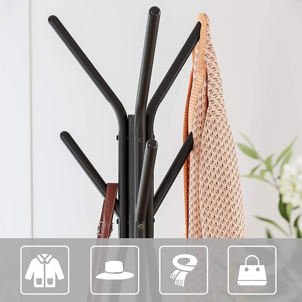 VASAGLE Vintage Black Coat Rack