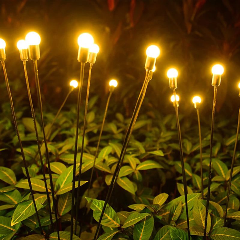 2pcs 6/8/10 LEDS Firefly Garden Light LED Swaying Landscape Light - Solar Powered_8