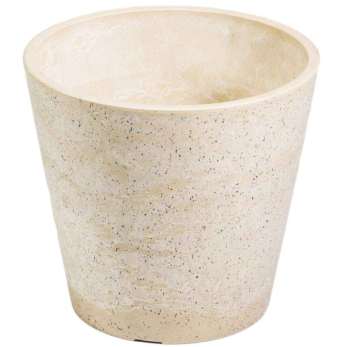 Imitation Stone (White / Cream) Pot 20cm - BM House & Garden