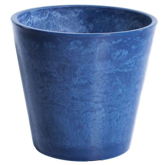 Glossy Blue Garden Pot 25cm - BM House & Garden