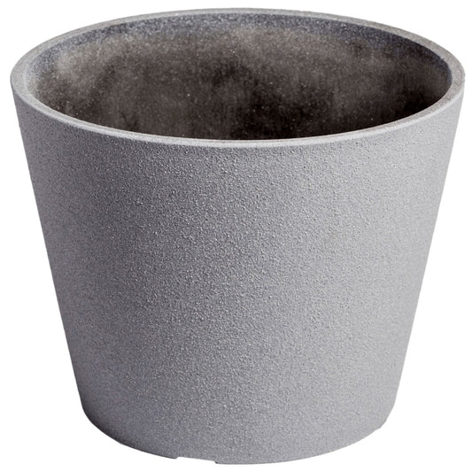 Rendered Grey Planter Pot 25cm - BM House & Garden