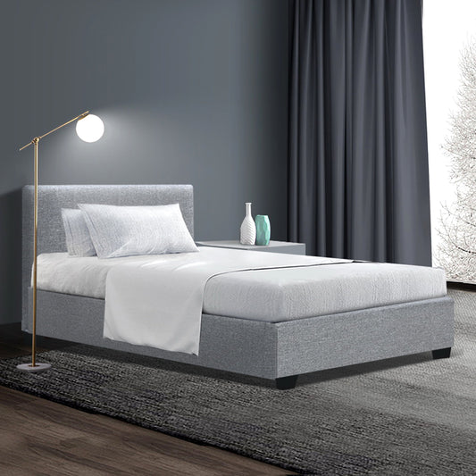 Artiss Nino Bed Frame Fabric - Grey King Single - BM House & Garden