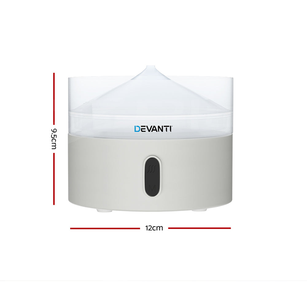 Devanti Aroma Diffuser Aromatherapy Essential Oils Air Humidifier LED Crystal - BM House & Garden