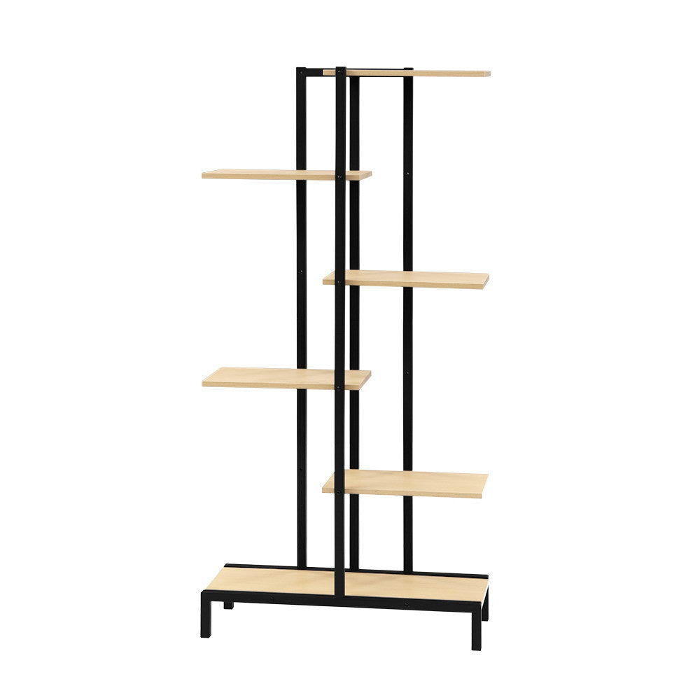 Artiss 6-tier Indoor Outdoor Metal Wood Plant Stand Garden Shelf Garden Display - BM House & Garden