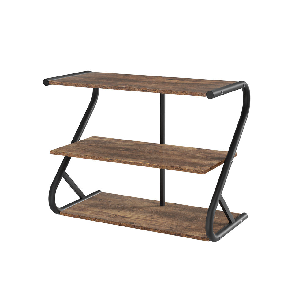 Artiss Shoe Rack Storage Shelves Organiser 3 Tiers Shoe Stand Industrial Black - BM House & Garden