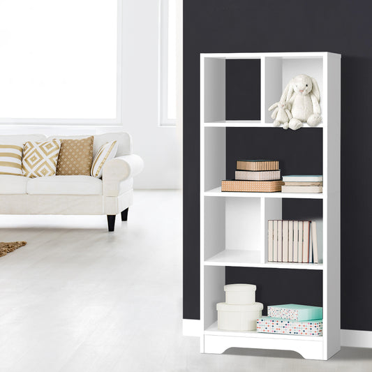 Artiss Display Shelf Bookcase Storage Cabinet Bookshelf Bookcase Home Office White - BM House & Garden