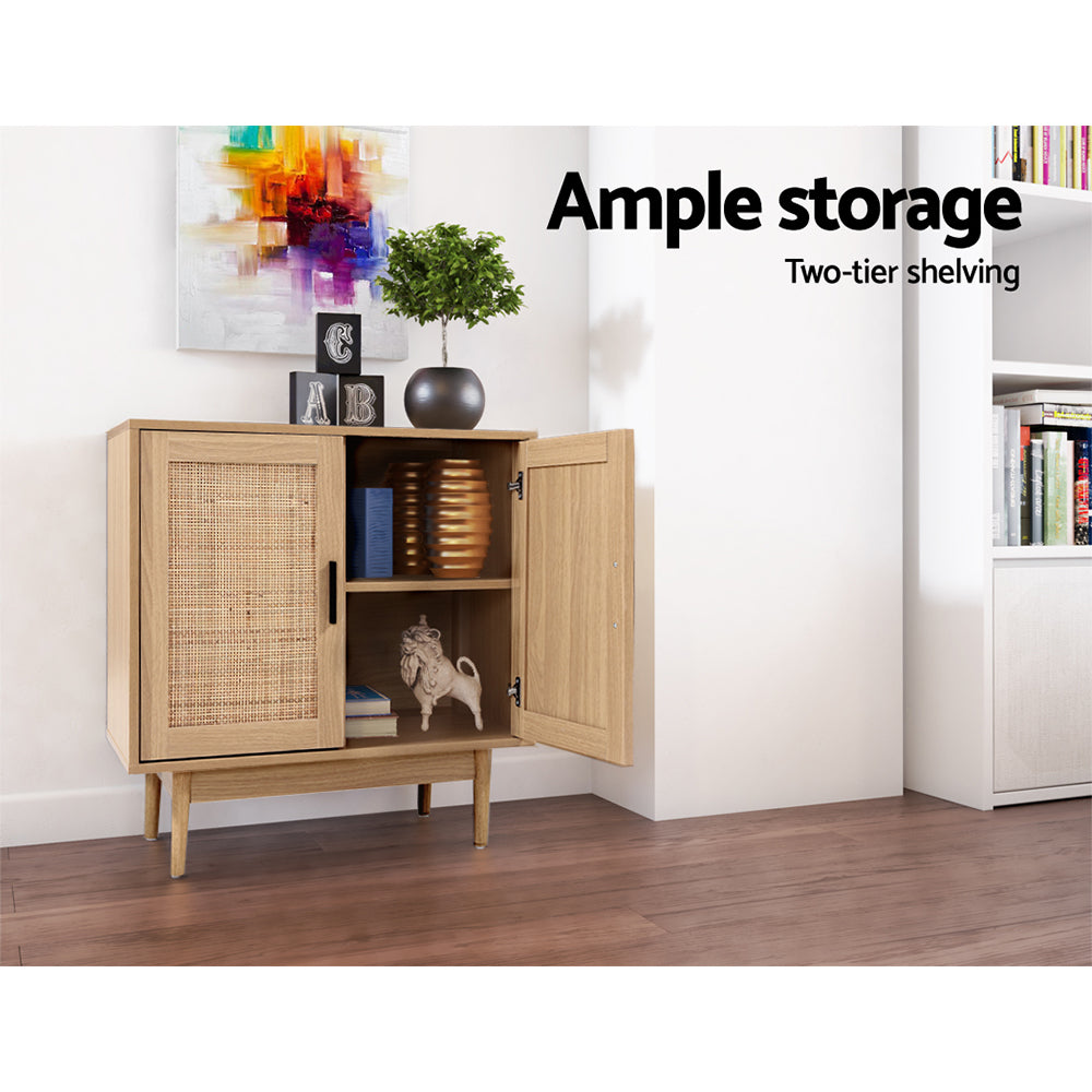 Artiss Rattan Buffet Sideboard Cabinet Storage Hallway Table Kitchen Cupboard - BM House & Garden