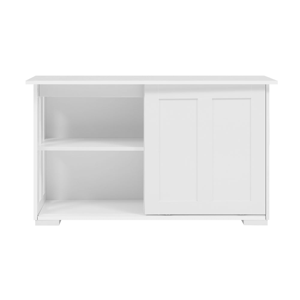 Artiss Buffet Sideboard Cabinet White Doors Storage Shelf Cupboard Hallway Table White - BM House & Garden