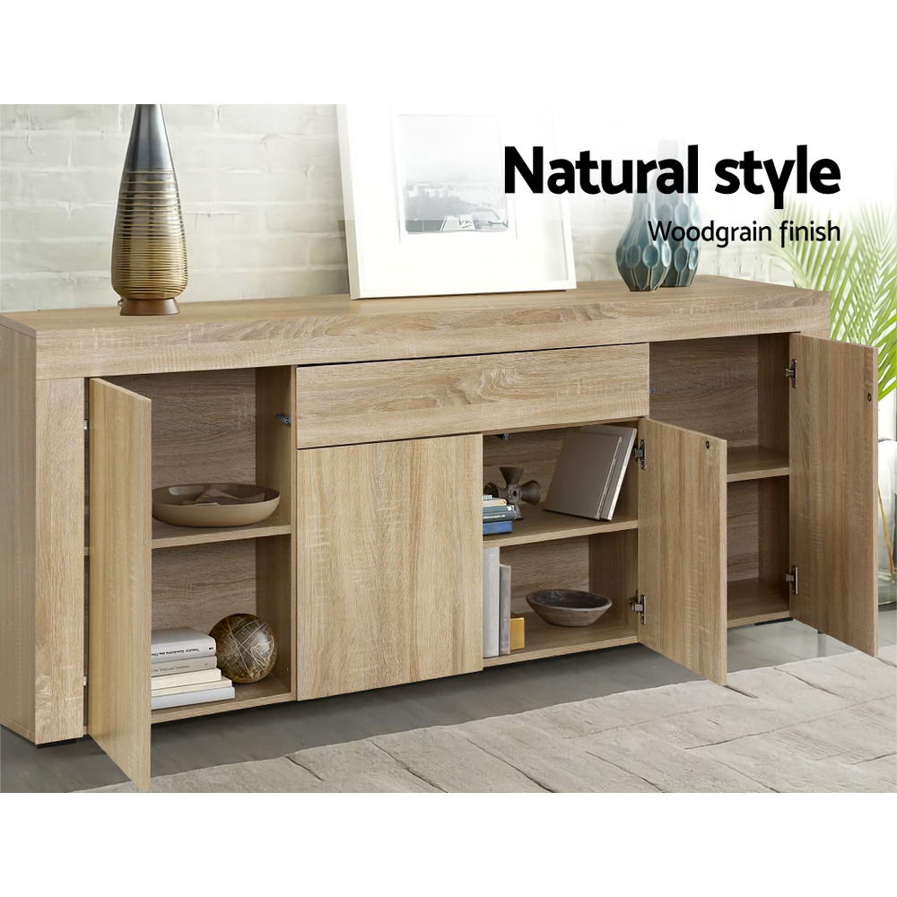 Artiss Buffet Sideboard Cabinet Storage 4 Doors Cupboard Hall Wood Hallway Table - BM House & Garden