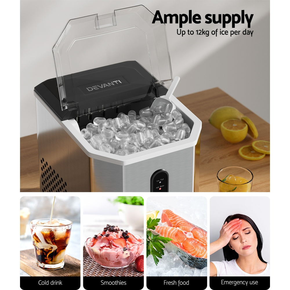 Devanti 12kg Portable Ice Maker Machine