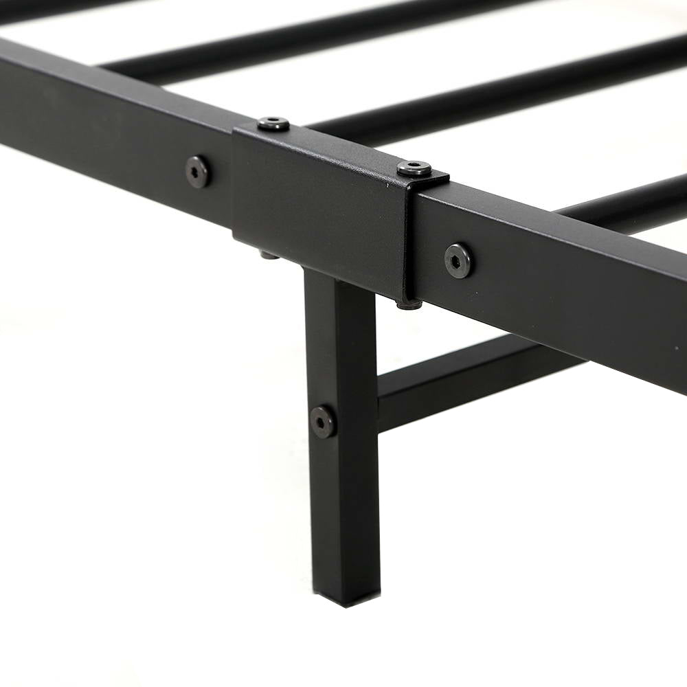 Artiss Metal Bed Frame King Size Mattress Base Platform Foundation Black Dane - BM House & Garden