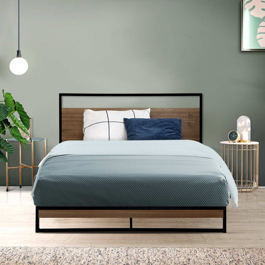 Artiss Metal Bed Frame King Single Size Mattress Base Platform Foundation Dane - BM House & Garden