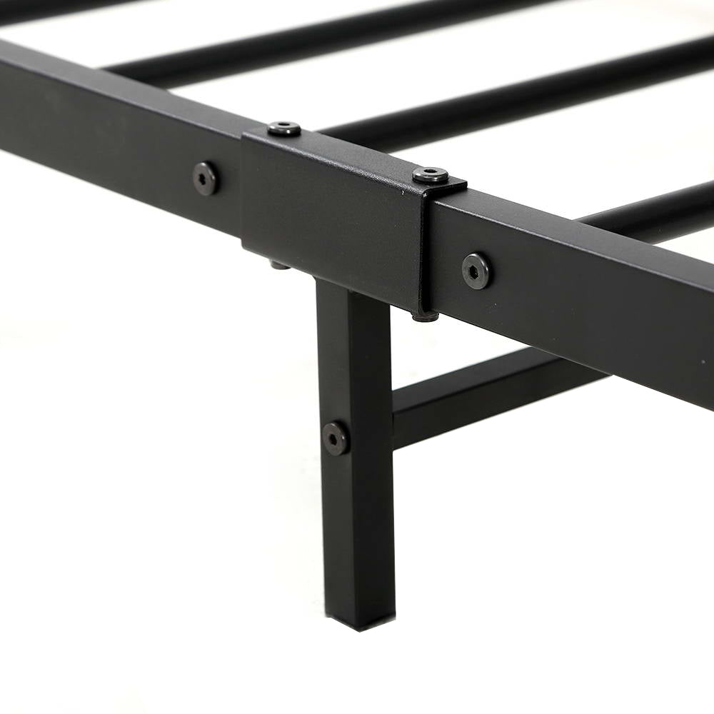 Artiss Metal Bed Frame Single Size Mattress Base Platform Foundation Black Dane - BM House & Garden