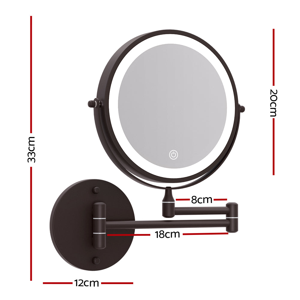 Embellir Extendable Makeup Mirror 10X Magnifying Double-Sided Bathroom Mirror BR - BM House & Garden