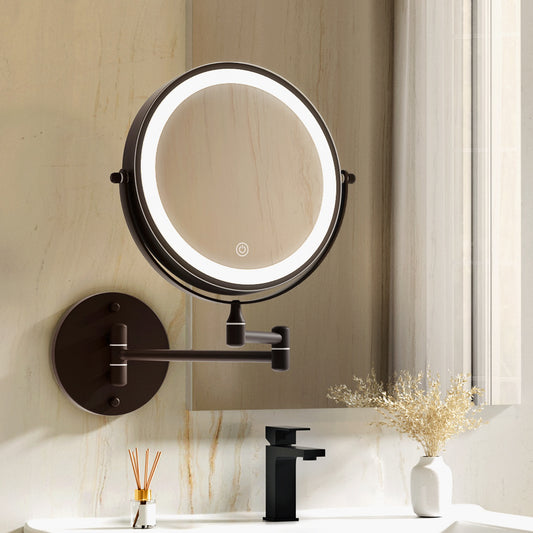 Embellir Extendable Makeup Mirror 10X Magnifying Double-Sided Bathroom Mirror BR - BM House & Garden