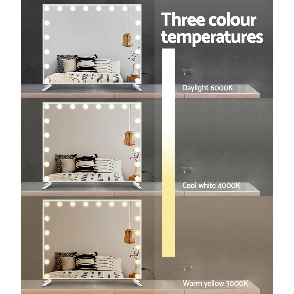 Embellir Makeup Mirror with Light LED Hollywood Vanity Dimmable Wall Mirrors - BM House & Garden