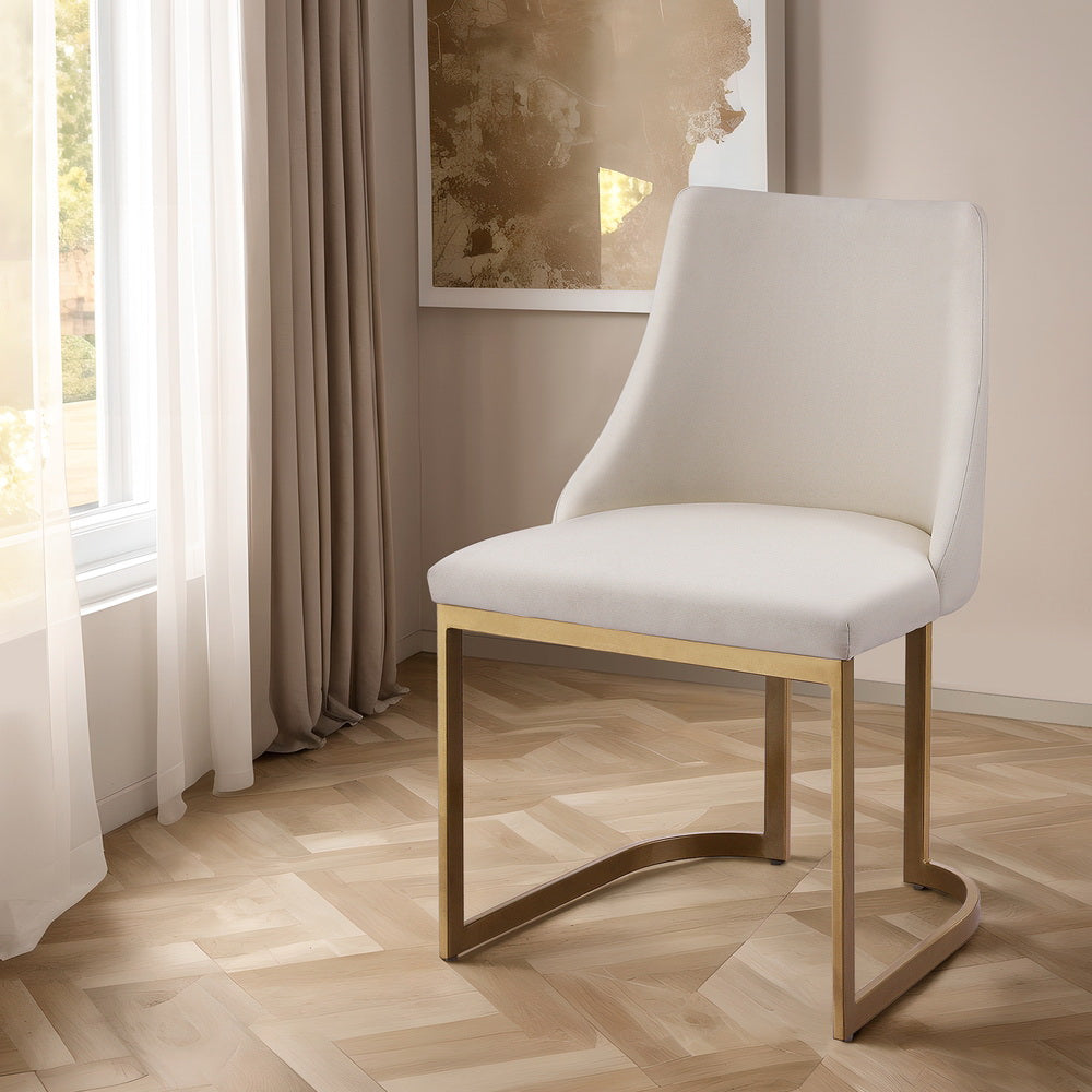 Artiss Balen Set of 2 Beige Fabric Dining Chairs