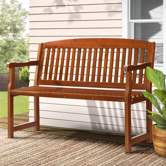 Gardeon Outdoor Garden Bench Seat Wooden Chair Patio Furniture Timber Lounge - BM House & Garden