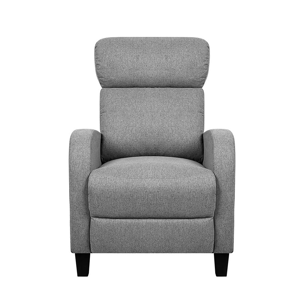 Artiss Fabric Reclining Armchair - Grey - BM House & Garden