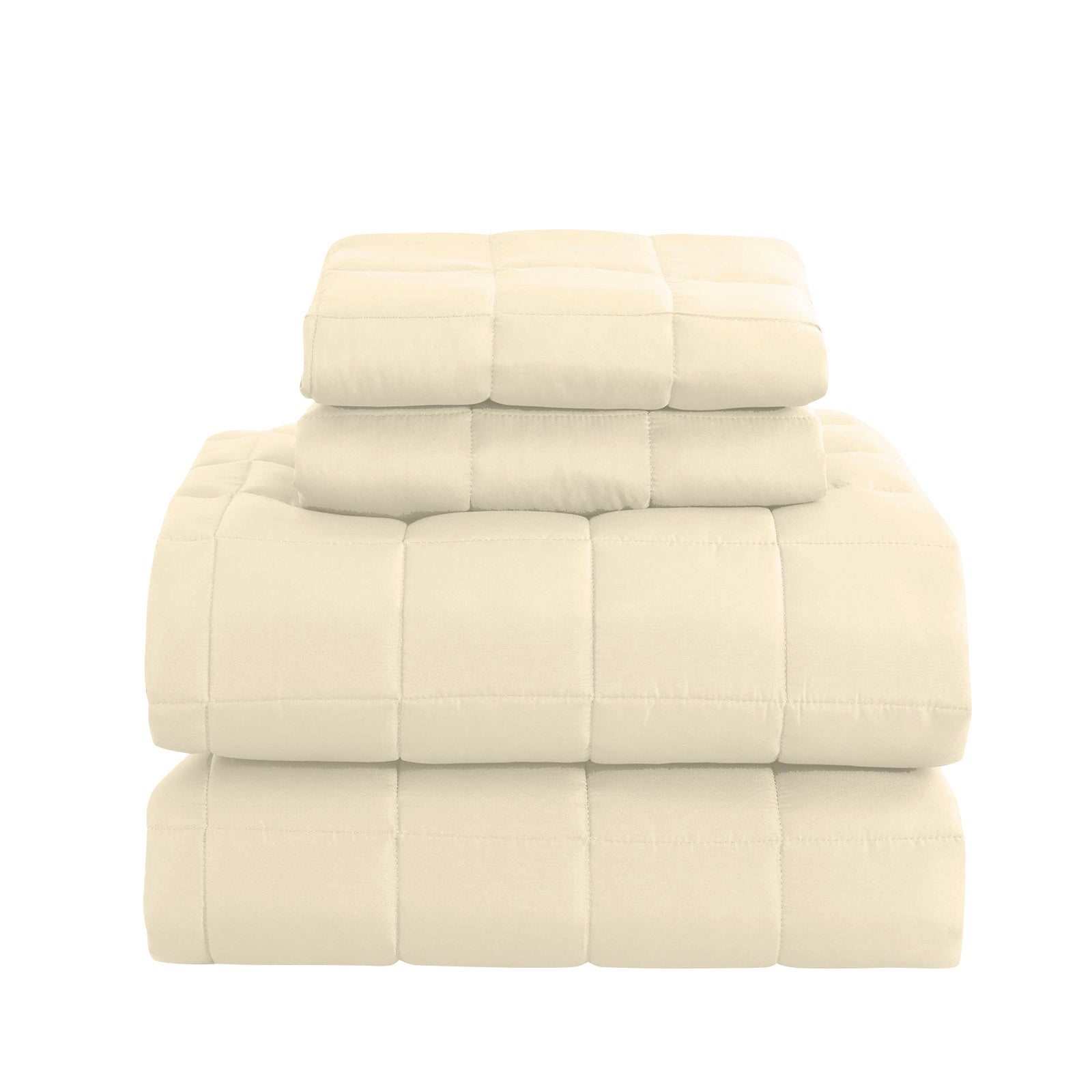 Royal Comfort Coverlet Set Bedspread Soft Touch Easy Care Breathable 3 Piece Set - King - Beige - BM House & Garden