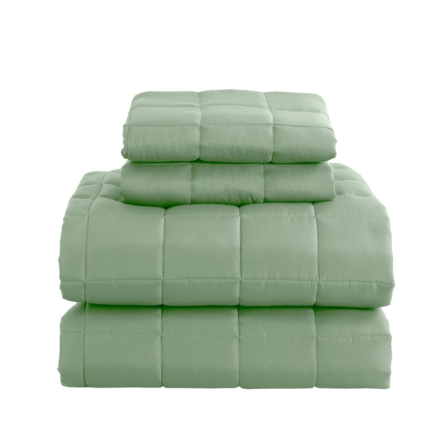 Royal Comfort Coverlet Set Bedspread Soft Touch Easy Care Breathable 3 Piece Set - King - Sage - BM House & Garden