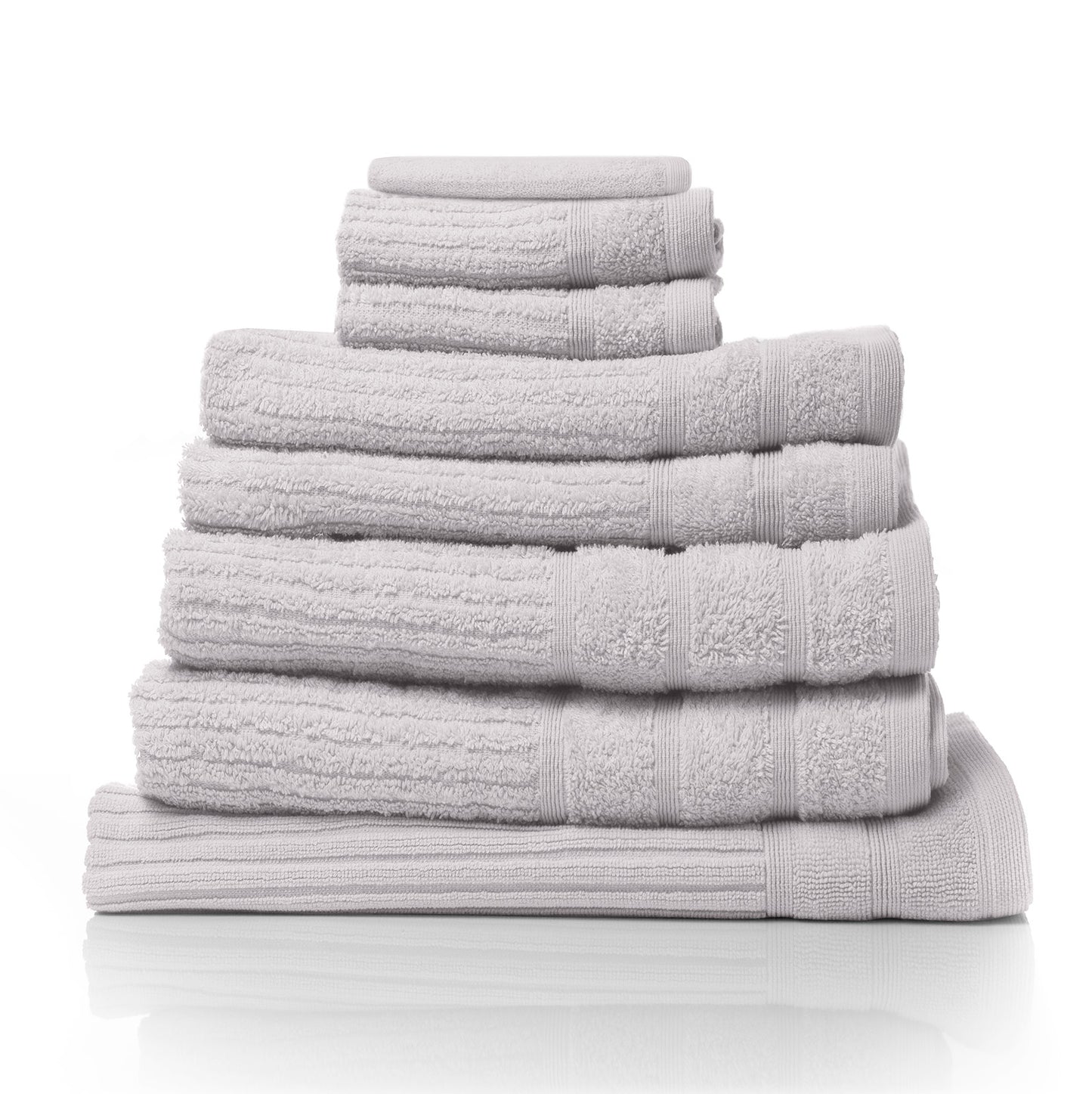Royal Comfort Eden Egyptian Cotton 600GSM 8 Piece Luxury Bath Towels Set - Holly - BM House & Garden