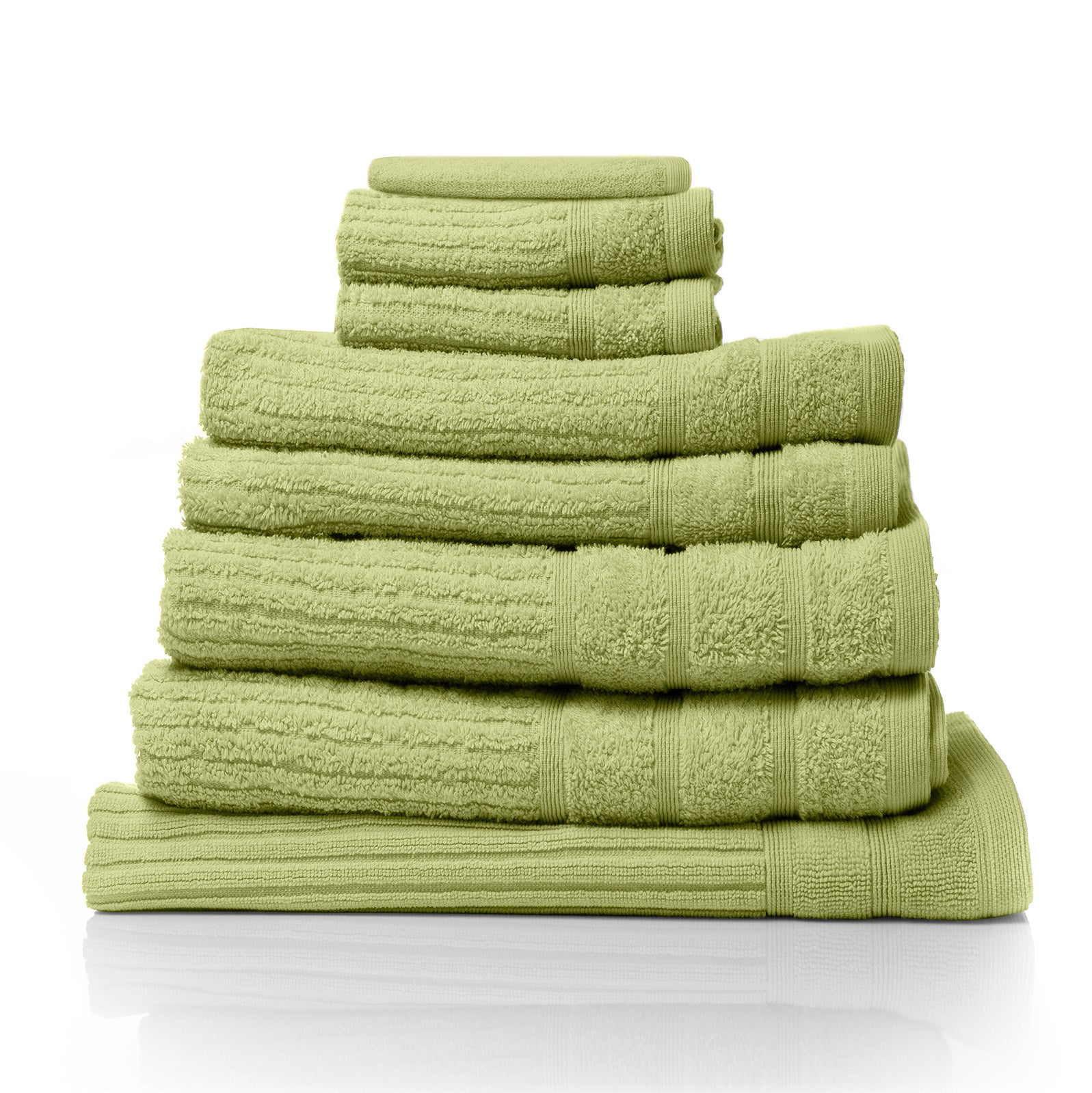 Royal Comfort Eden Egyptian Cotton 600GSM 8 Piece Luxury Bath Towels Set - Spearmint - BM House & Garden