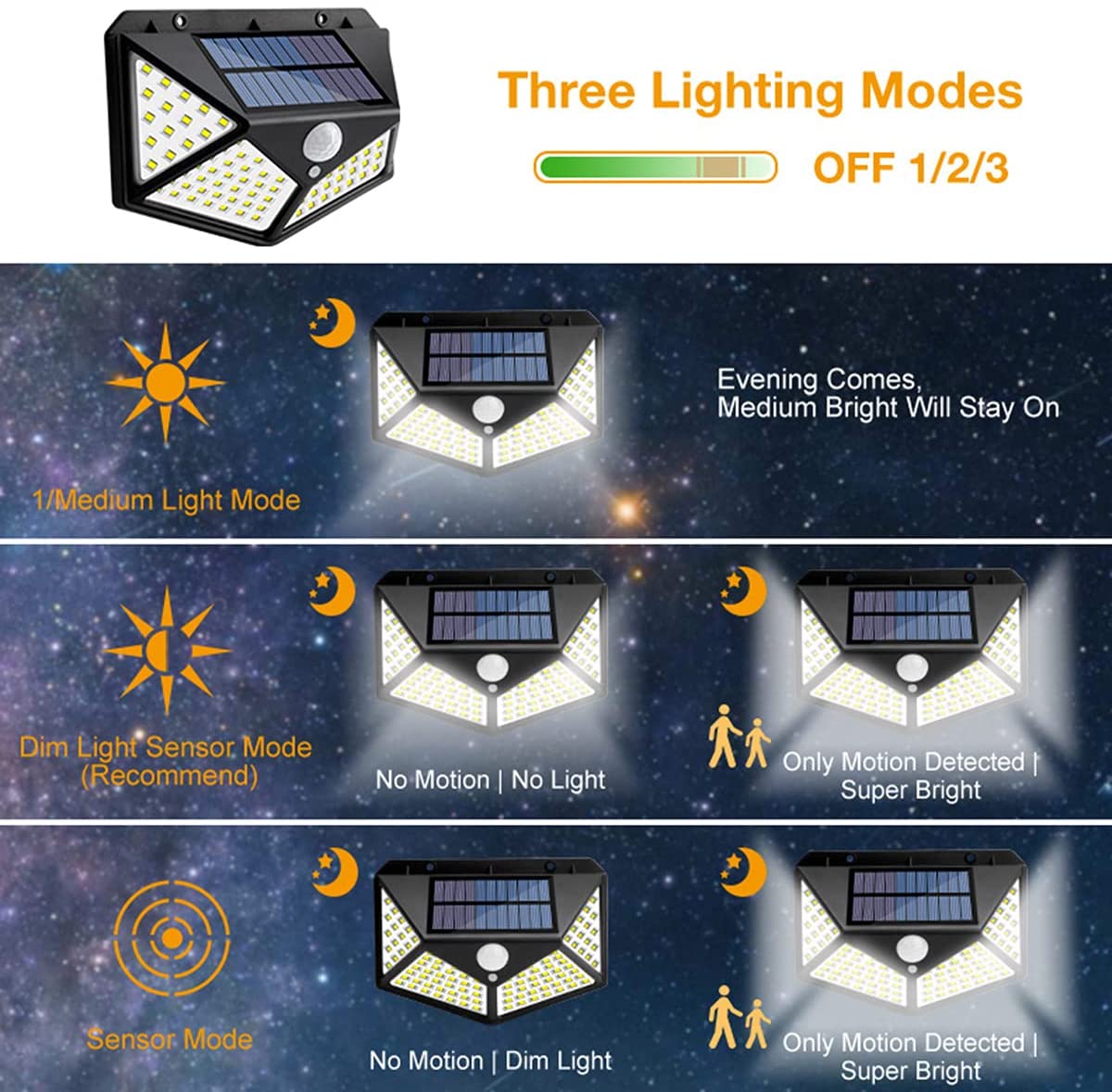100 Waterproof LED Solar Fairy Light Outdoor with 8 Lighting Modes for Home,Garden and Decoration (4 pack) - BM House & Garden