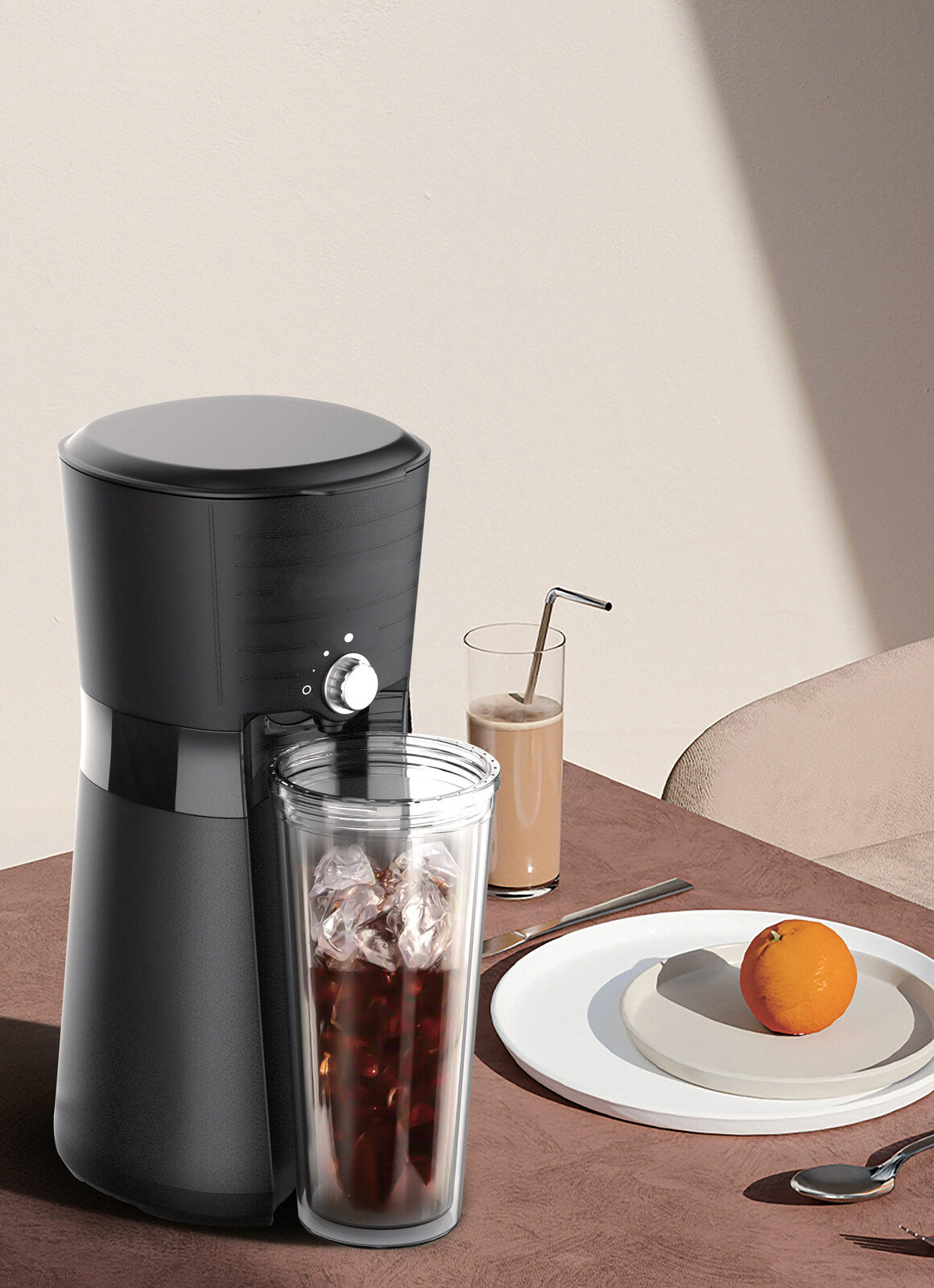 Digital Iced Coffee Maker w/ 10oz, Reusable Cup & Straw Included - BM House & Garden