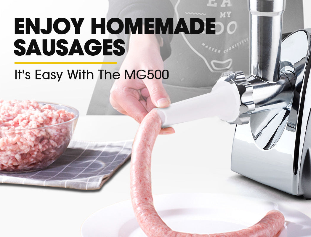 EuroChef 2800W Electric Meat Grinder Mincer Sausage Filler Kibbe Maker - BM House & Garden