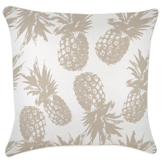 Cushion Cover-With Piping-Pineapples Beige-60cm x 60cm - BM House & Garden