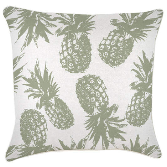 Cushion Cover-With Piping-Pineapples Sage-60cm x 60cm - BM House & Garden