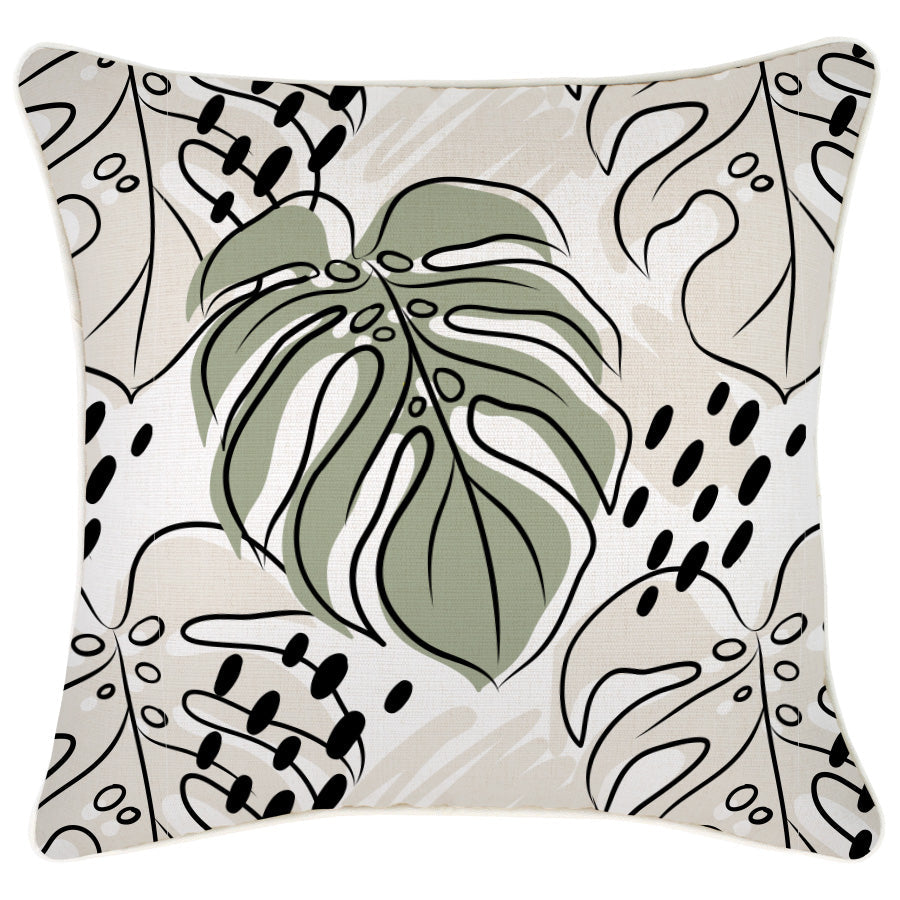 Cushion Cover-With Piping-Rainforest Sage-45cm x 45cm - BM House & Garden