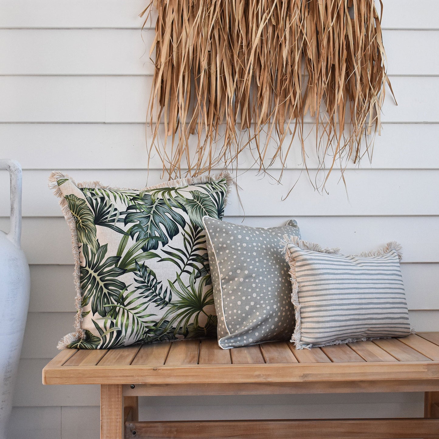 Cushion Cover-Coastal Fringe-Boracay-60cm x 60cm - BM House & Garden
