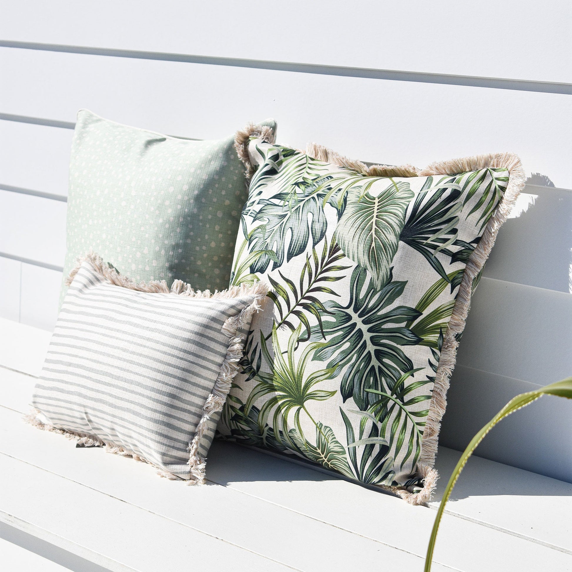 Cushion Cover-Coastal Fringe-Boracay-60cm x 60cm - BM House & Garden