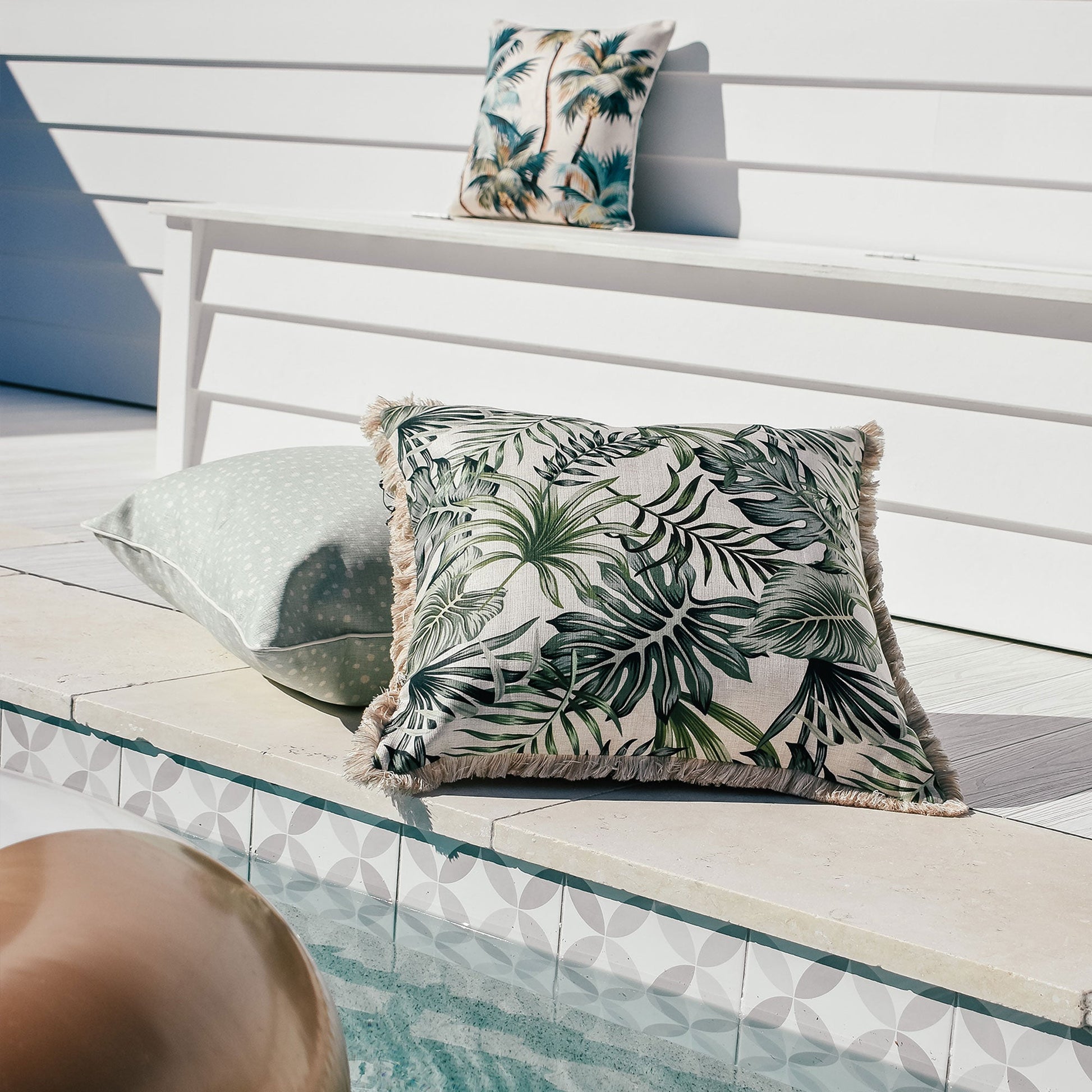 Cushion Cover-Coastal Fringe-Boracay-60cm x 60cm - BM House & Garden