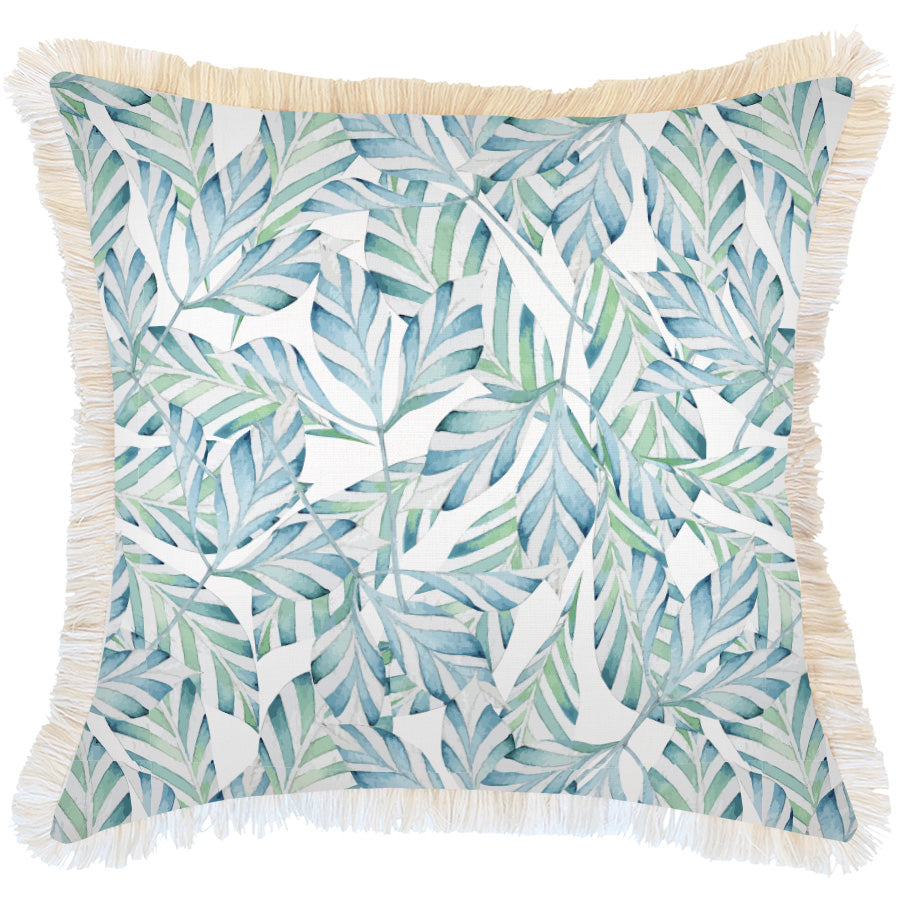 Cushion Cover-Coastal Fringe Natural-Sunday-60cm x 60cm - BM House & Garden