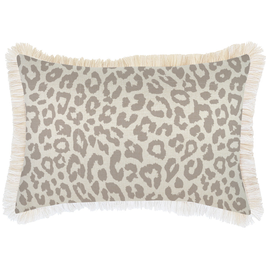 Cushion Cover-Coastal Fringe- Safari- 35cm x 50cm - BM House & Garden