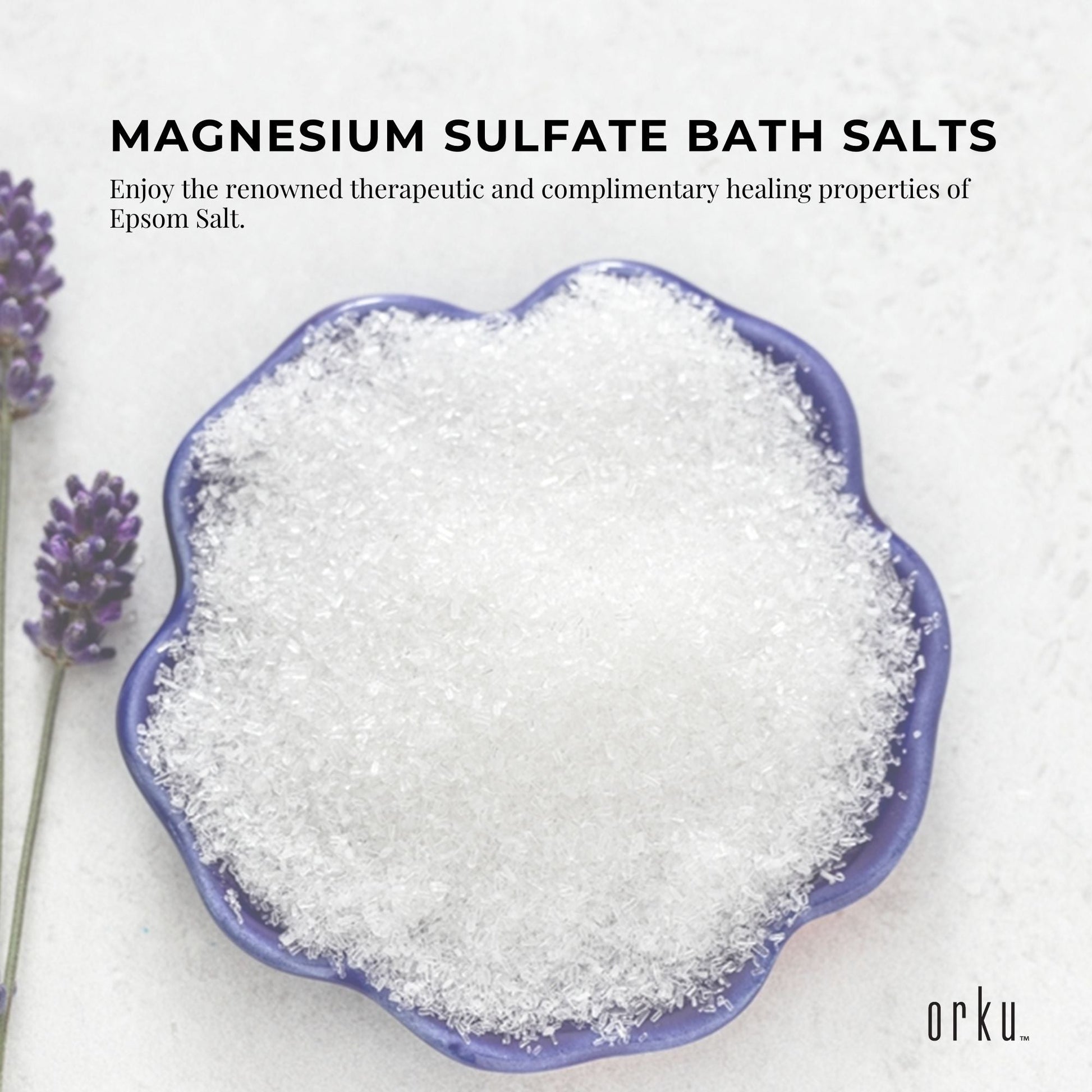 100g Epsom Salt - Magnesium Sulphate Bath Salts For Skin Body Baths Sulfate - BM House & Garden