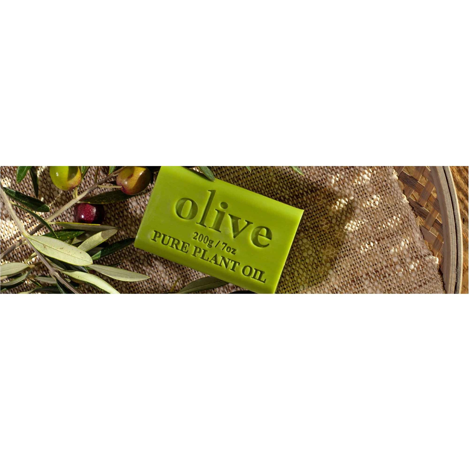 2x 200g Plant Oil Soap Olive Scent Pure Natural Vegetable Base Bar Australian - BM House & Garden