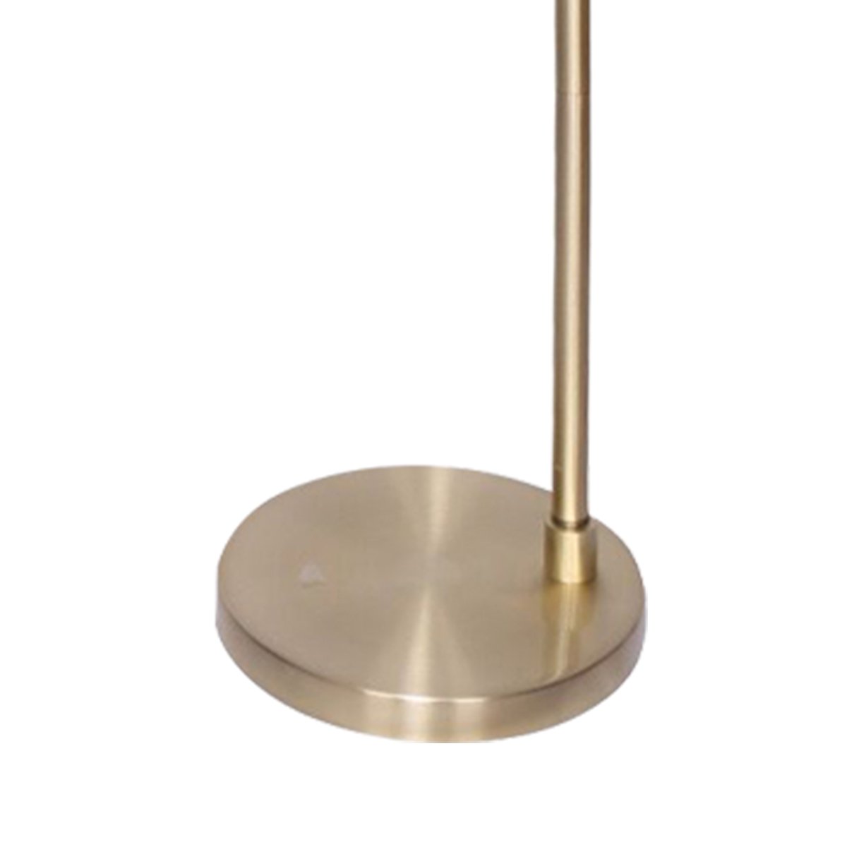 Sarantino Metal Floor Lamp Brass Finish Adjustable Height - BM House & Garden