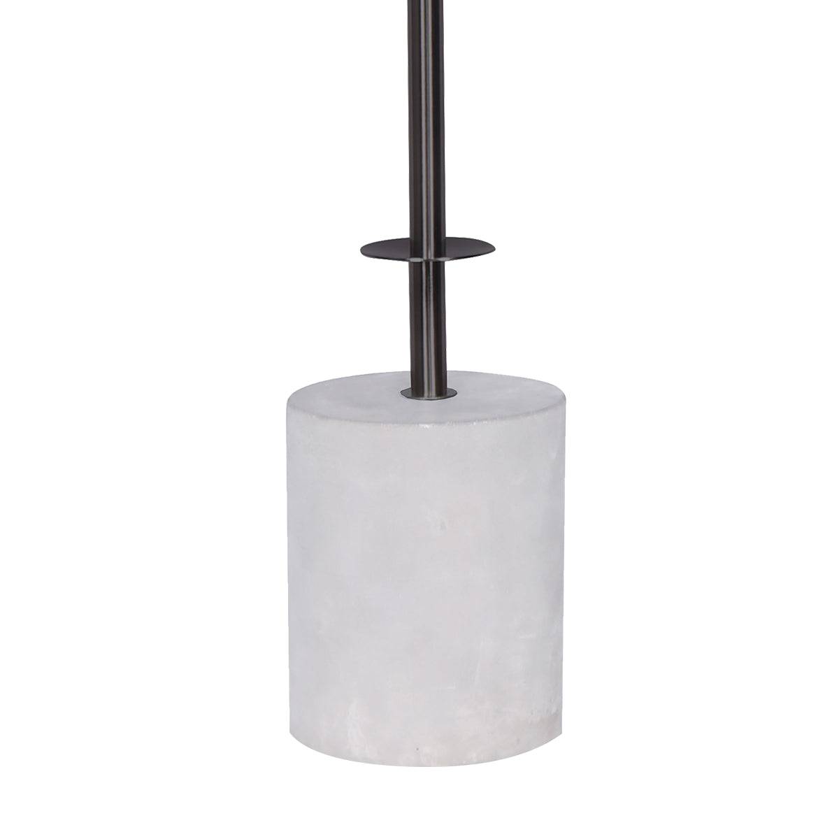 Sarantino Concrete & Metal Table Lamp with Off-White Linen Shade - BM House & Garden