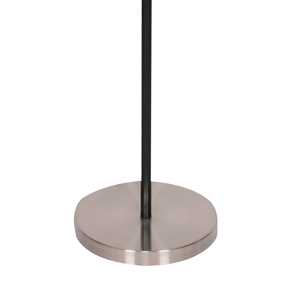 Sarantino 3-Shade Metal Floor Lamp Nickel & Matte Black Finish - BM House & Garden