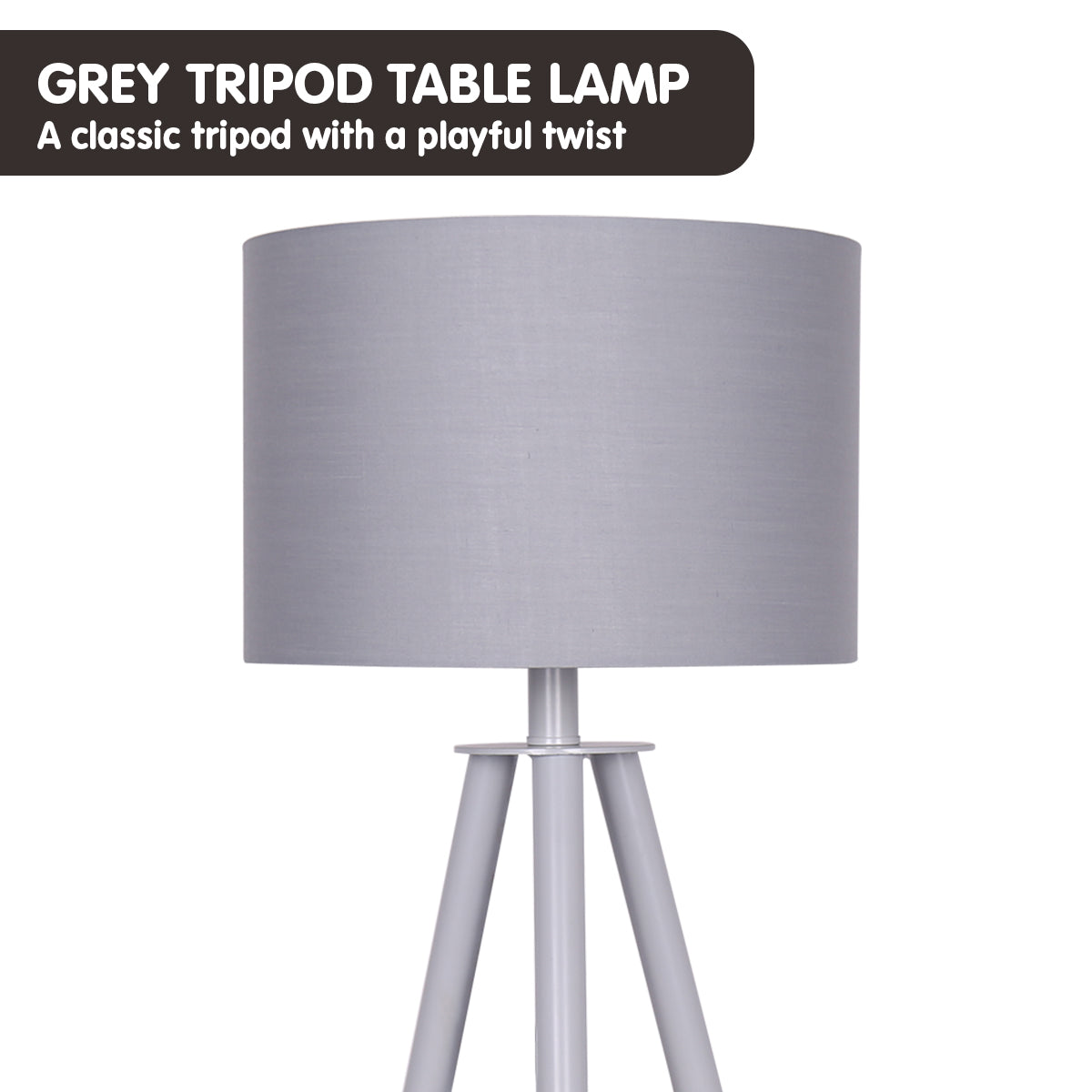Sarantino Tripod Desk Lamp in Metal & Wood Nordic Minimalist Light - BM House & Garden