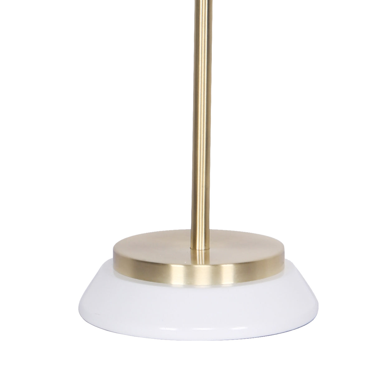 Sarantino Electric Reading Light Table Lamp Brass Finish - White - BM House & Garden