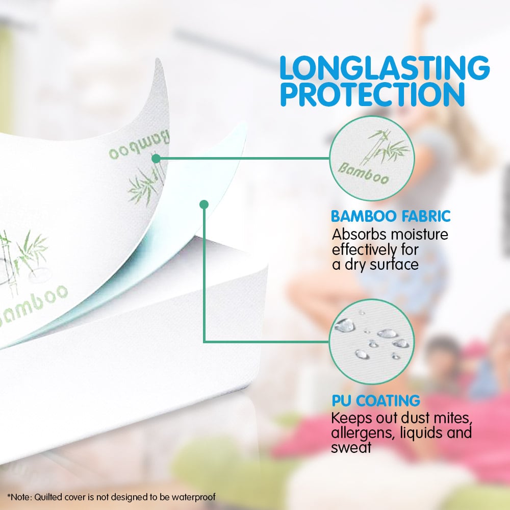 Laura Hill Bamboo Mattress Protector- Double - BM House & Garden