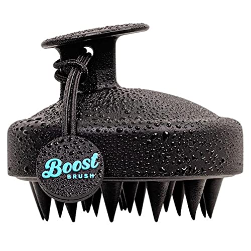 Shampoo Brush & Detangling Hair Brush (Black) - BM House & Garden