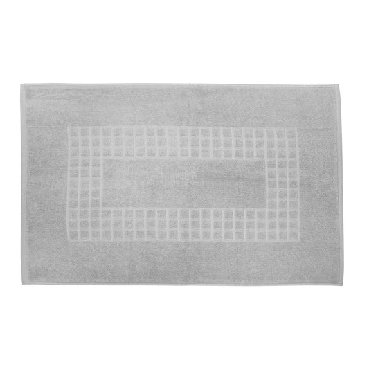 Microfiber Soft Non Slip Bath Mat Check Design (Grey) - BM House & Garden